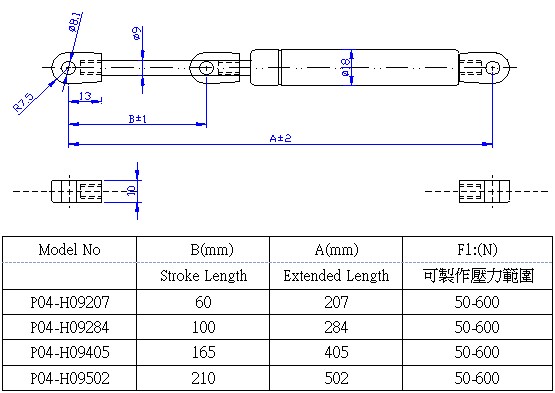 P04-H0918M 9mmx18mm.