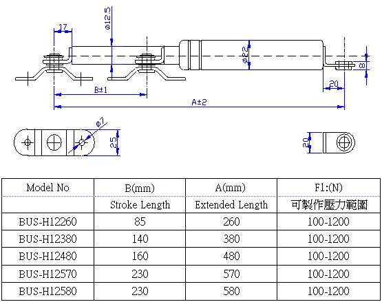BUS-H1222W 12.5mmx22mm中